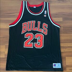 Champion Black and Red Bulls Jersey